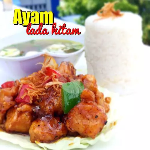 Ayam Lada Hitam + Nasi